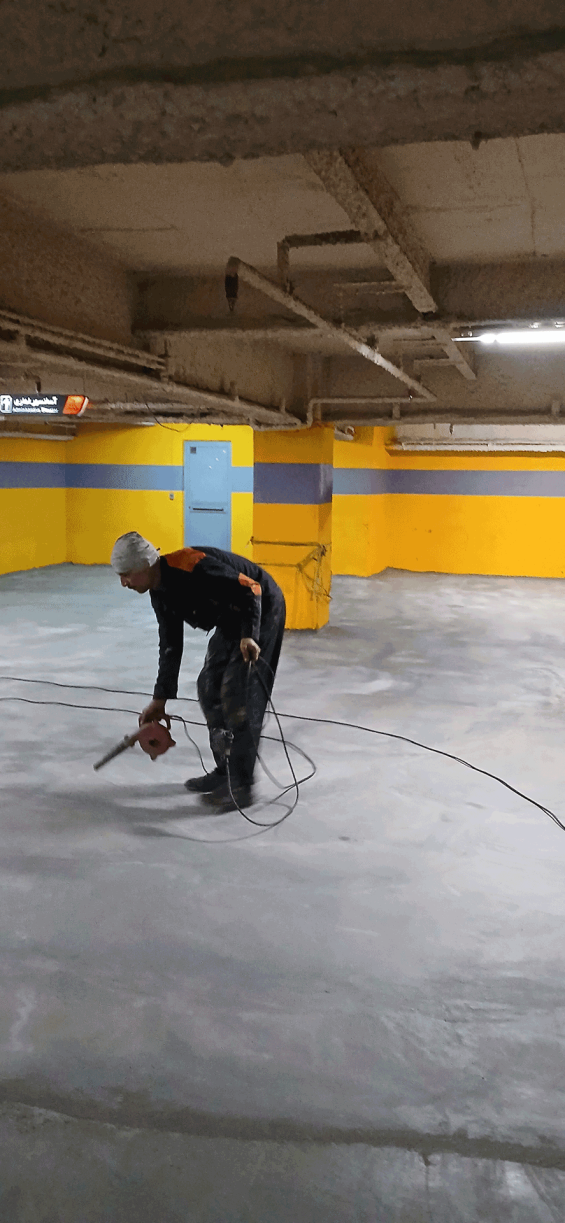 مراحل مختلف اجرای اپوکسی پارکینگ