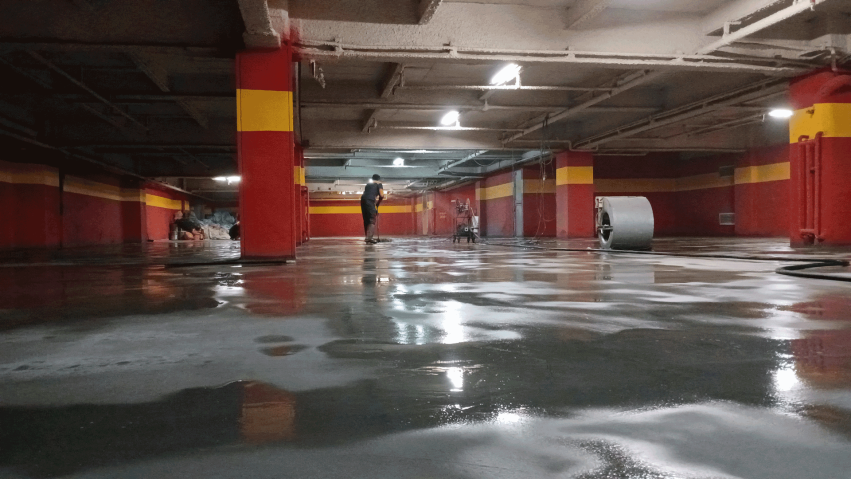 مراحل مختلف اجرای اپوکسی پارکینگ